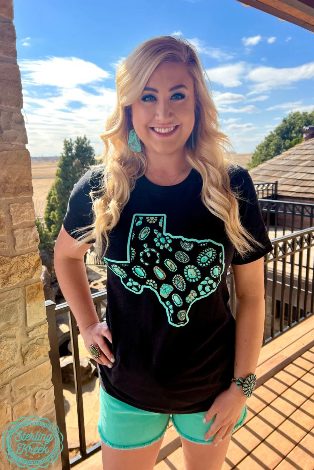 Texas in Turquoise Tee