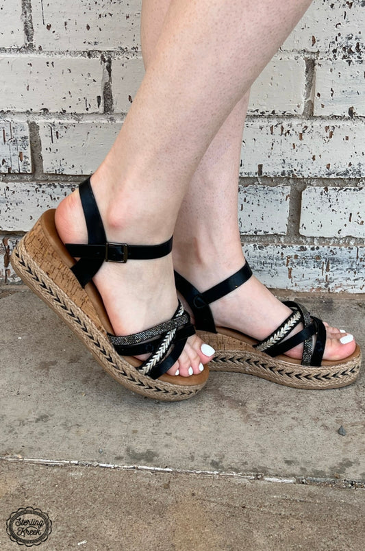 Girls Night Out Sandal - Black