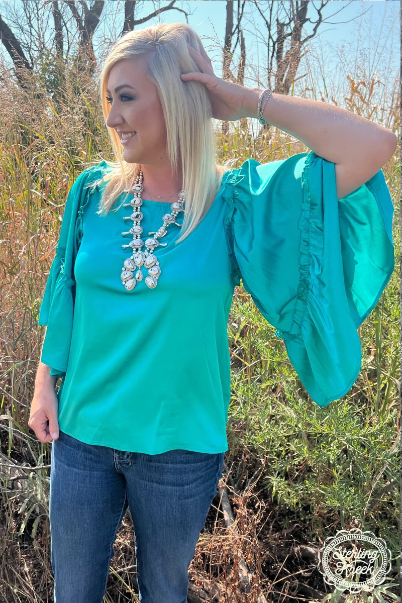 Into The Night Top - Teal