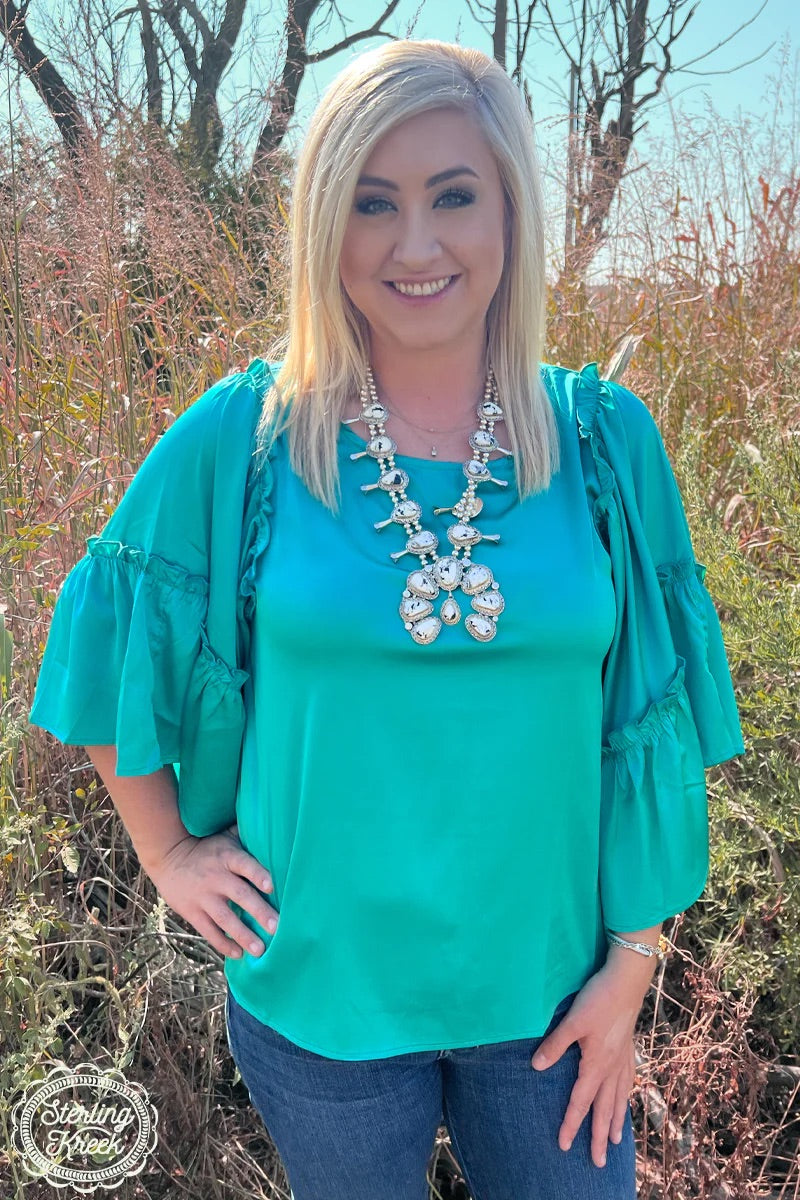 Into The Night Top - Teal