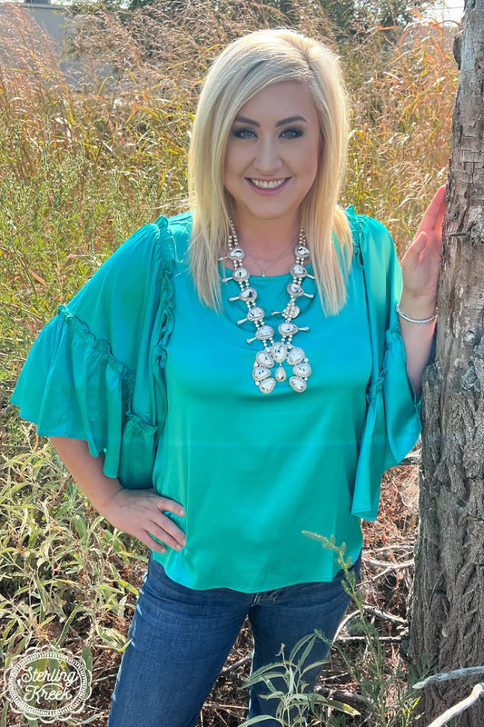 Into The Night Top - Teal