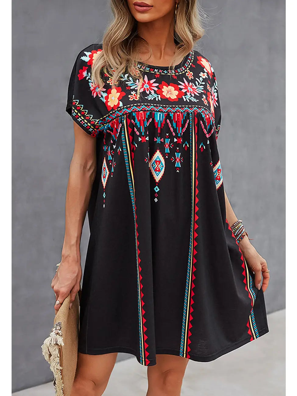 Multicolor Floral Boho print dress