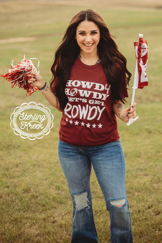 Howdy Howdy Game Day T-Shirt - Maroon