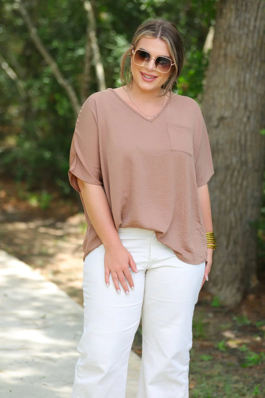 Basic Instincts Pocket Tunic - Latte