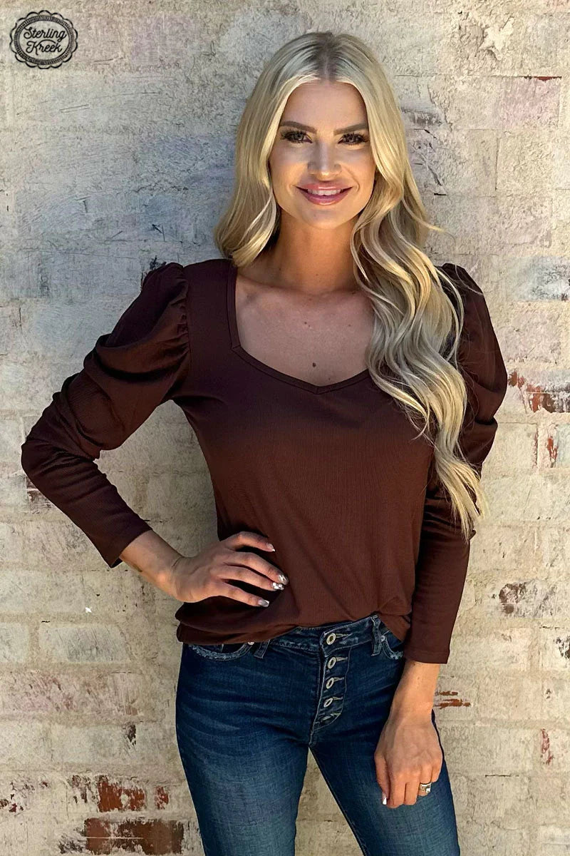 Something Classy Brown Top