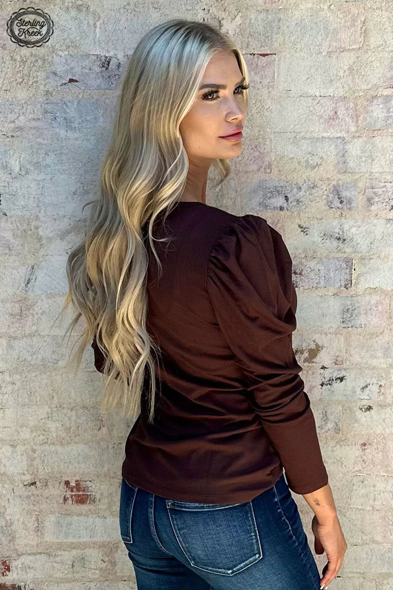 Something Classy Brown Top