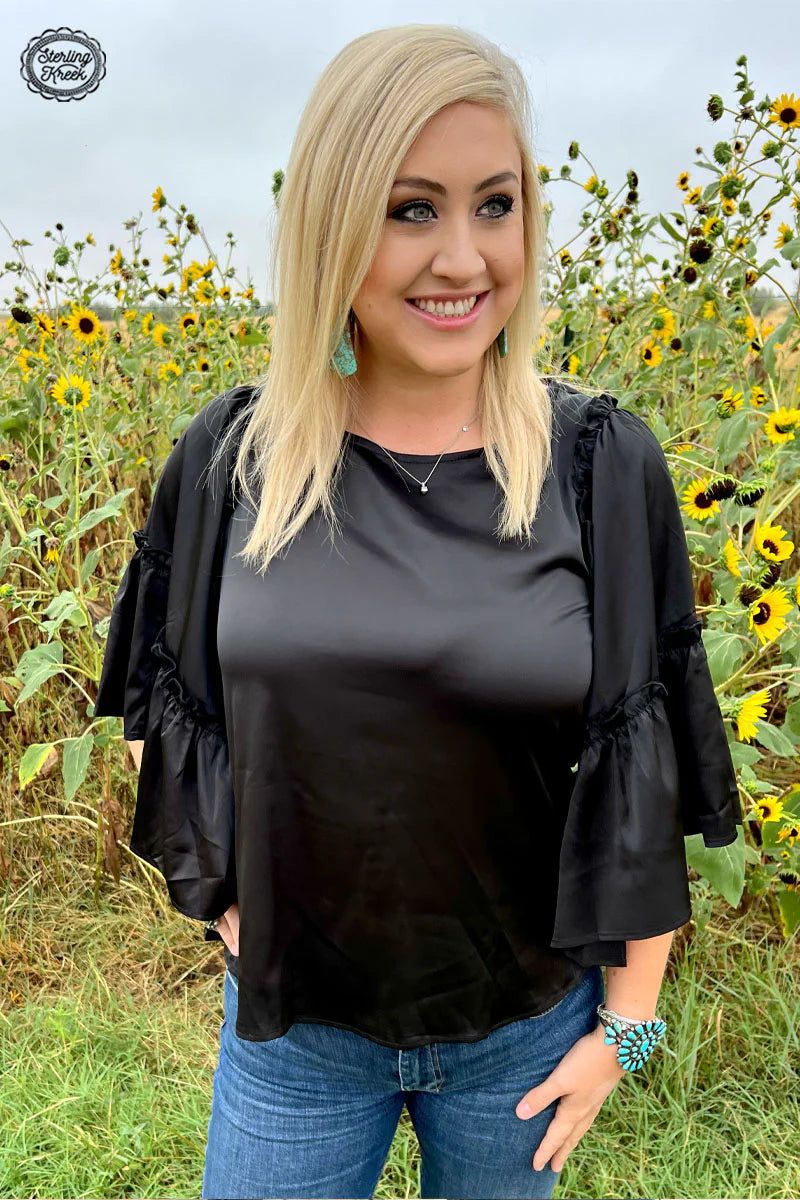 Into The Night Top - Black