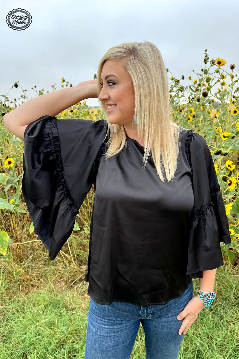 Into The Night Top - Black