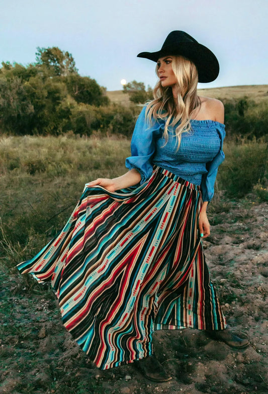 Serape Kreek Maxi Skirt