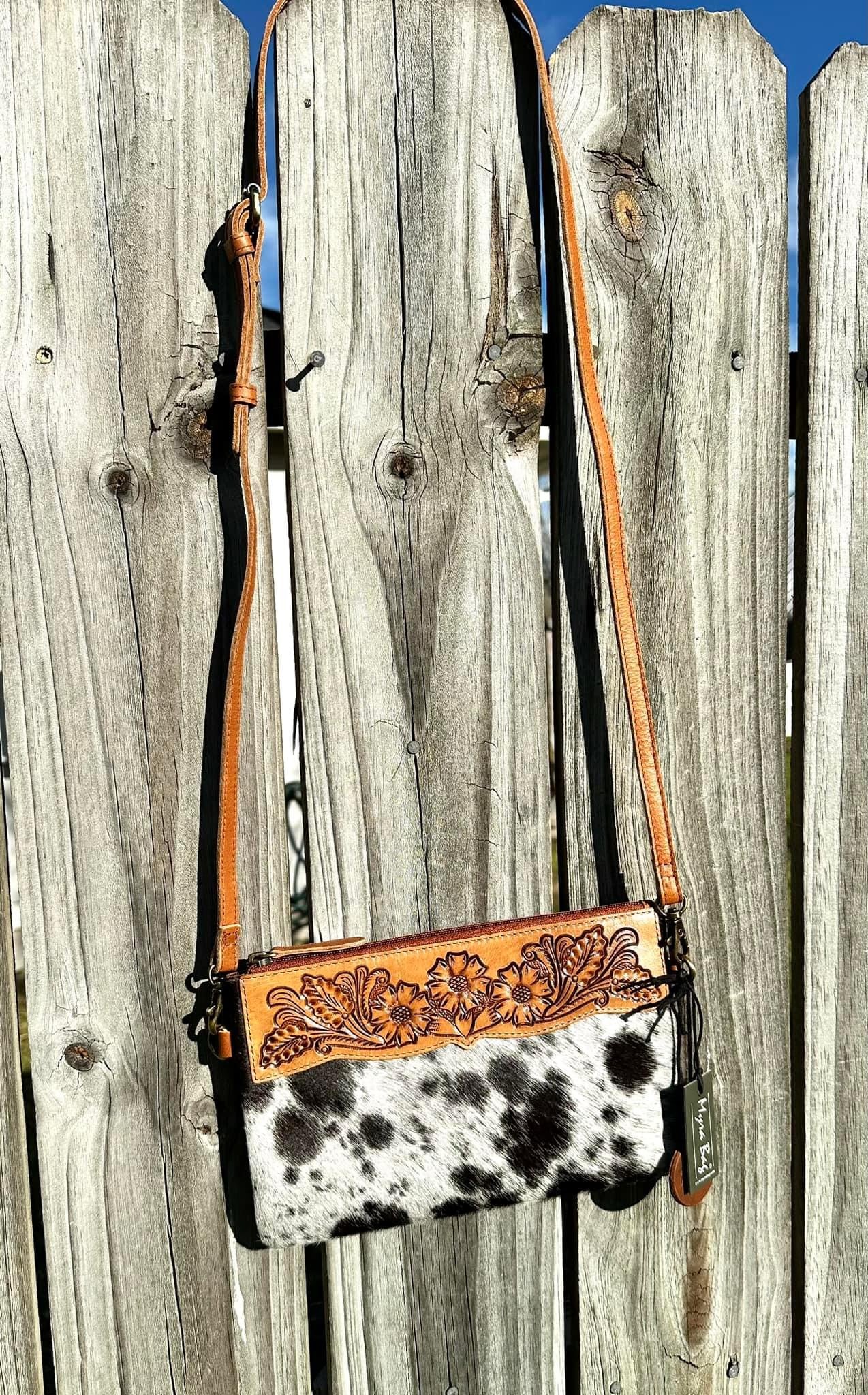 Magnolia Grove Hand Tooled Bag