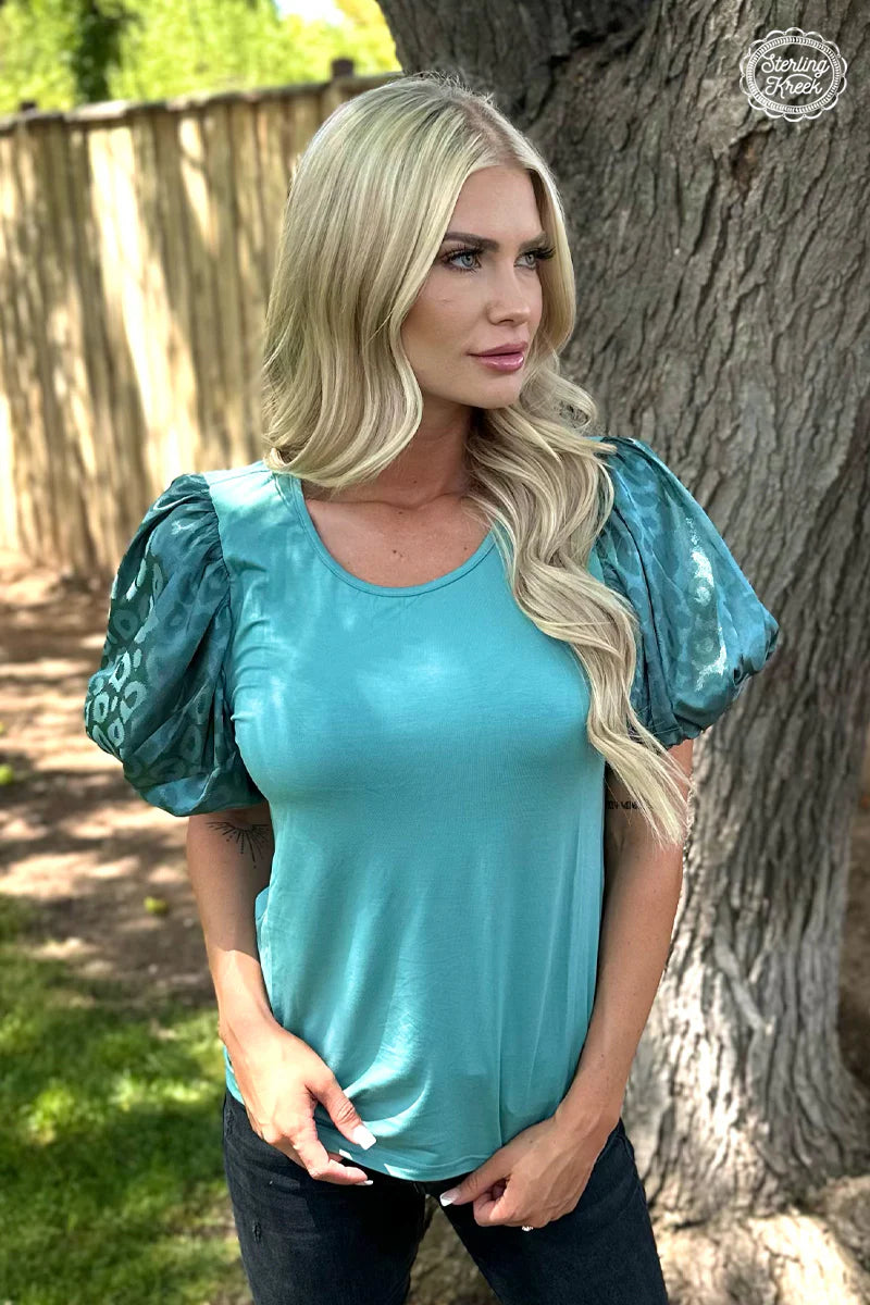 Louisiana Woman Top - Teal