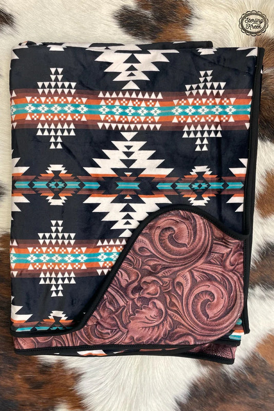 Tooled In Arizona Blanket